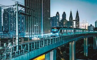 环线海棠溪站 列车驶进 “二次元”